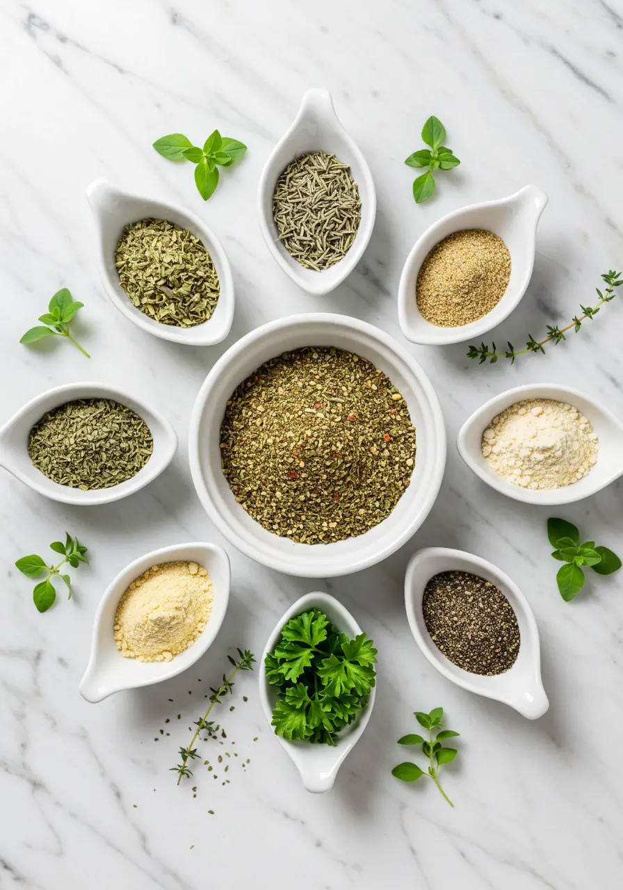 Ingredients for the greek seasoning recipe