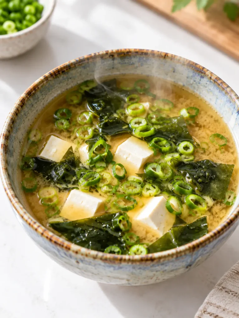 Final Serving Of Homemade Miso Soup Recipe