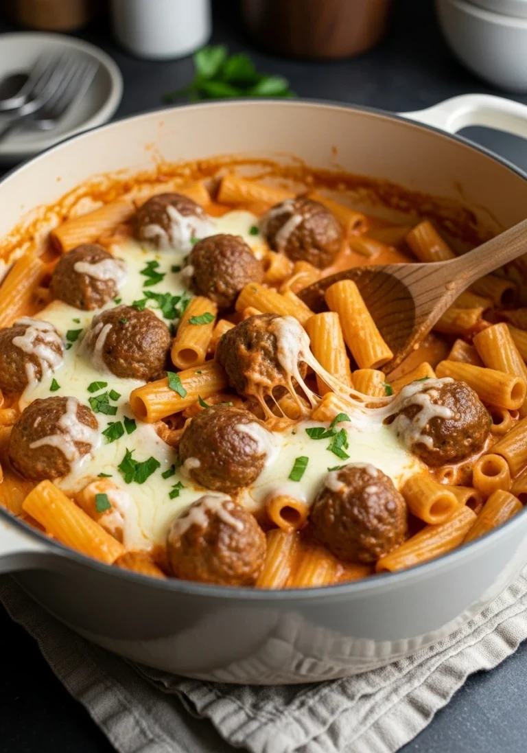 The best one pot sausage meatball pasta recipe