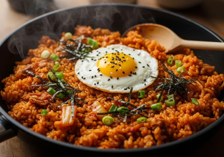 How to make korean kimchi fried rice recipe