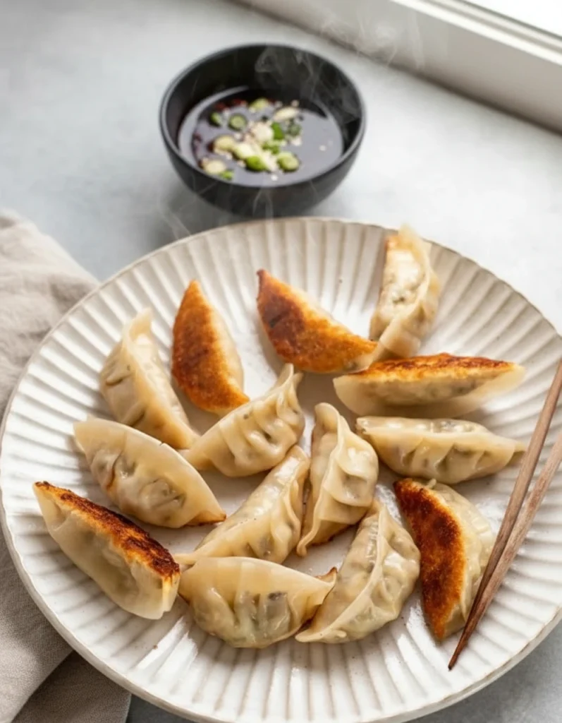 vegetarian dumplings recipe serving suggestion
