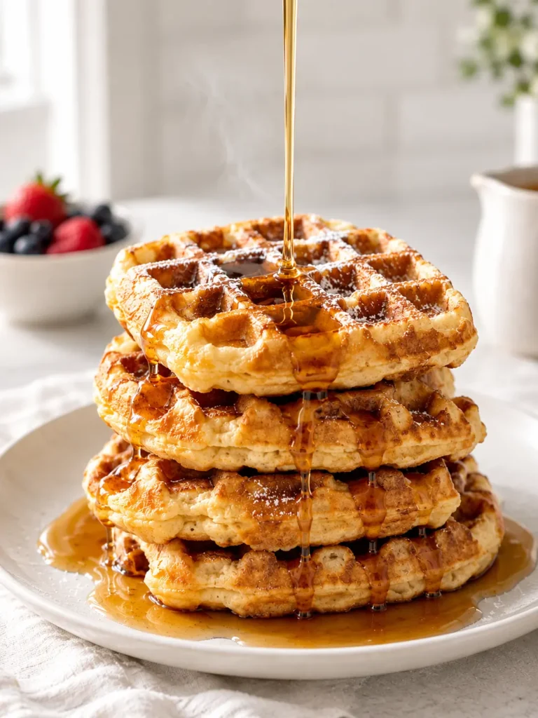 Belgian Waffle Recipe without Milk