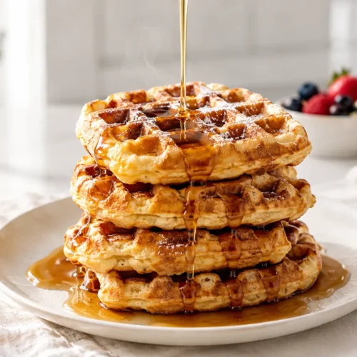Belgian Waffle Recipe Without Milk Hero Image